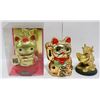 Image 1 : 3 GOLD FORTUNE STATUES LOT