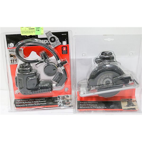 BLACK AND DECKER MINI SAW , HIGH PRESSURE INFLATOR