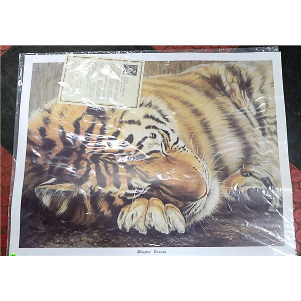 GAIL ADAMS SLEEPING BEAUTY PRINT WITH COA