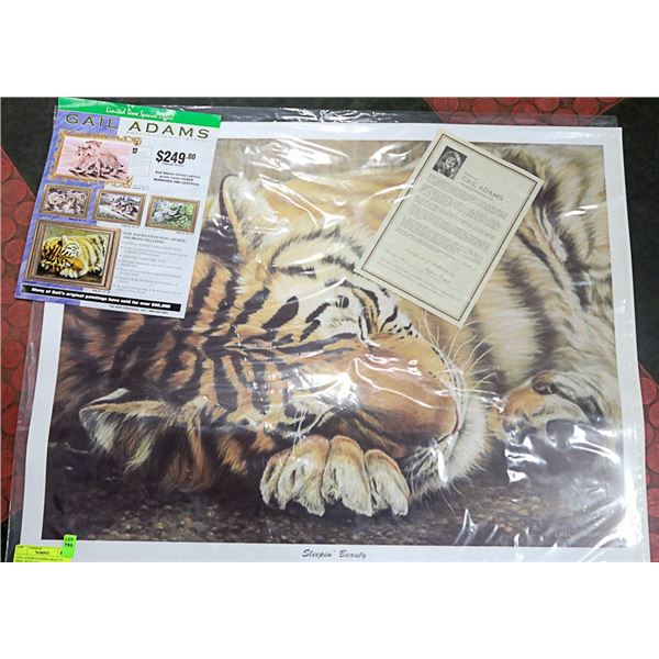 GAIL ADAMS SLEEPING BEAUTY PRINT WITH COA