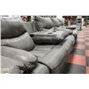 Image 4 : GREY FABRIC RECLINING SOFA, LOVESEAT,AND CHAIR