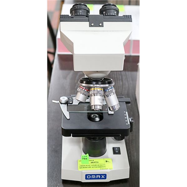 OMAX DUAL LENSE QUALITY MICROSCOPE ATTACHMENTS