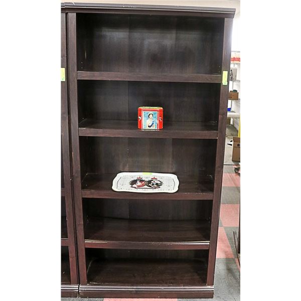 5 TIER BOOK SHELF-EXPRESSO 35" X 13" X 72"