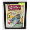 Image 1 : ADVENTURE COMICS #251, 1950S FRAMED