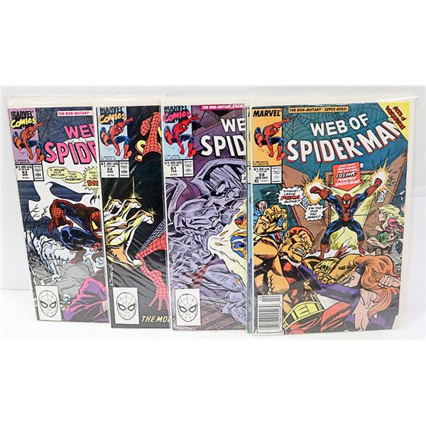 FLAT OF VARIOUS SPIDERMAN COLLECTOR COMICS