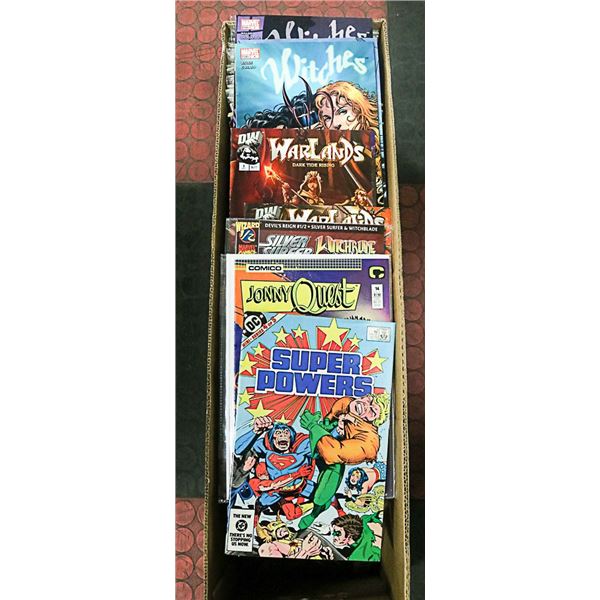 LONG BOX WITH ASSORTED COMICS