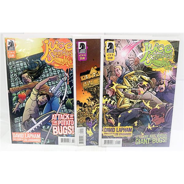 DARK HORSE COMICS JUICE SQUEEZERS FULL SET #1-4