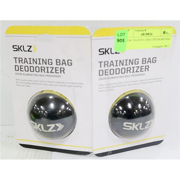 2 NEW TRAINING BAG DEODORIZERS