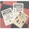 Image 1 : LOT OF 4 VINTAGE WRESTLING POSTERS