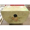 Image 1 : 12" X 9" HANDPAINTED STORAGE BOX +LID
