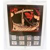 Image 1 : UNFRAMED ART PRINT WITH MINT GREEK STAMPS