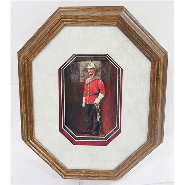 RCMP LAYERED PAPER CUT OUT 3D ART IN FRAME