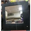 Image 1 : LARGE LEATHERETTE MIRROR 36" X 36"