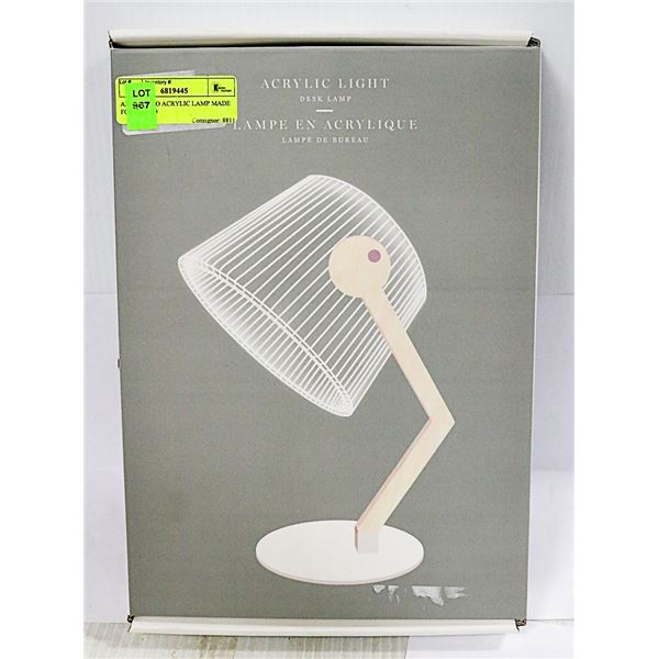 AMPED & CO ACRYLIC LAMP