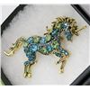 Image 1 : UNICORN RHINESTONE BROOCH