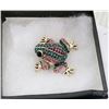 Image 1 : FROG RHINESTONE BROOCH