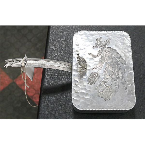 SILENT BUTLER ALUMINUM TULIP HAND WROUGHT CREATION