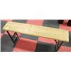 Image 1 : FOLDING BENCH - TREATED WOOD SEAT 4FT LONG