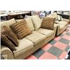 Image 1 : BROWN COUCH AND LOVE SEAT