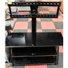 Image 1 : 3 TIER GLASS TOP TELEVISION STAND WITH MOUNT