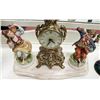 Image 1 : EUROPEAN BRASSTONE CLOCK ON MARBLE BASE WITH BOY