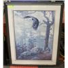 Image 1 : "SHROUDED FOREST" FRAMED EAGLE PRINT BY DANIEL S