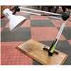 Image 1 : ADJUSTABLE SWING ARM WORKLAMP ON PORTABLE WOOD