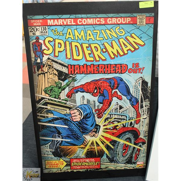 AMAZING SPIDERMAN 130 POSTER ON CANVAS