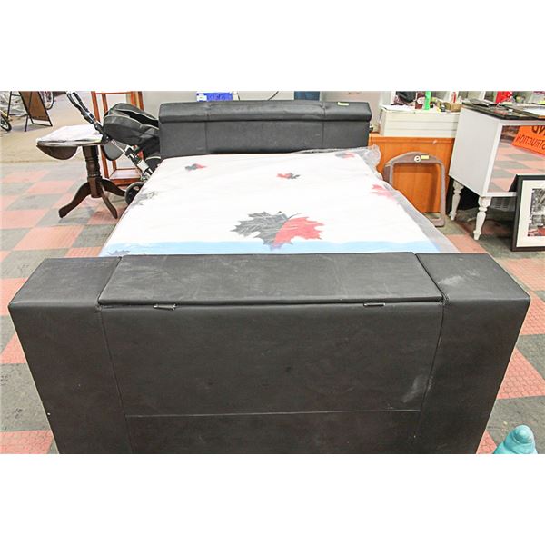 DOUBLE BLACK BED FRAME