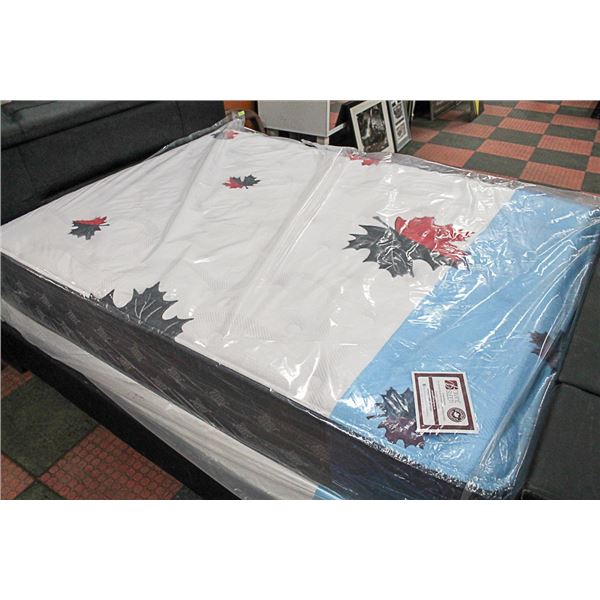 NEW QUEEN SIZE EURO TOP MATTRESS WITH BOXSPRING