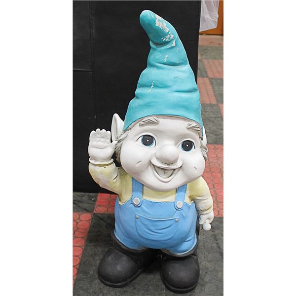 GARDEN GNOME WITH WAGON/PLANT HOLDER