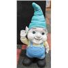 Image 1 : GARDEN GNOME WITH WAGON/PLANT HOLDER