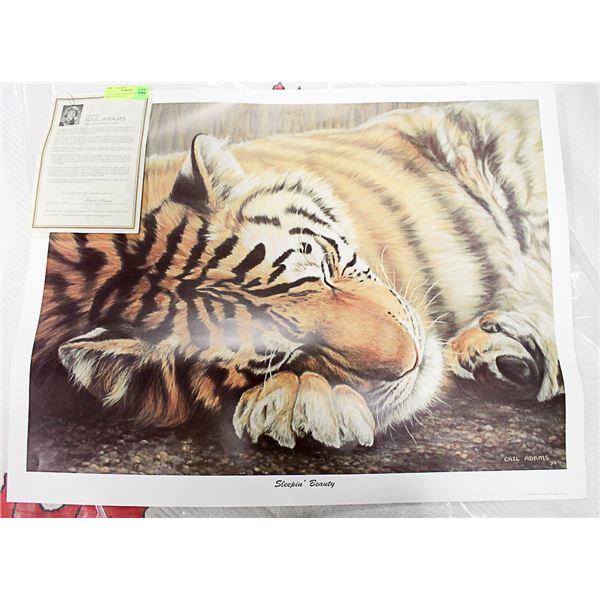 GAIL ADAMS SLEEPING BEAUTY PRINT WITH COA