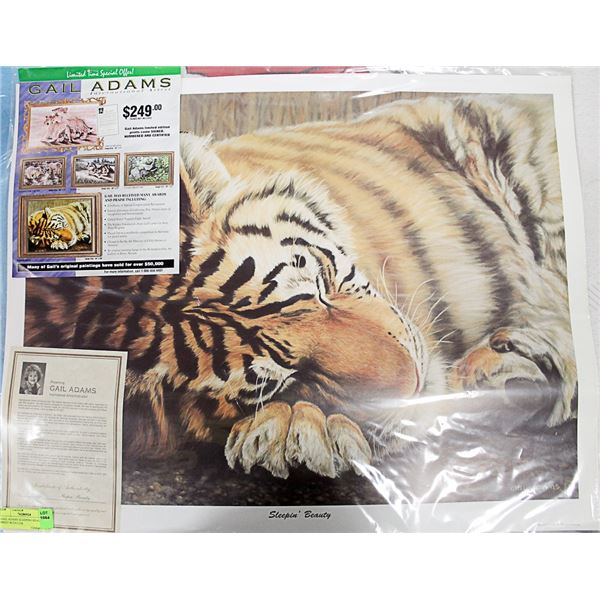 GAIL ADAMS SLEEPING BEAUTY PRINT WITH COA