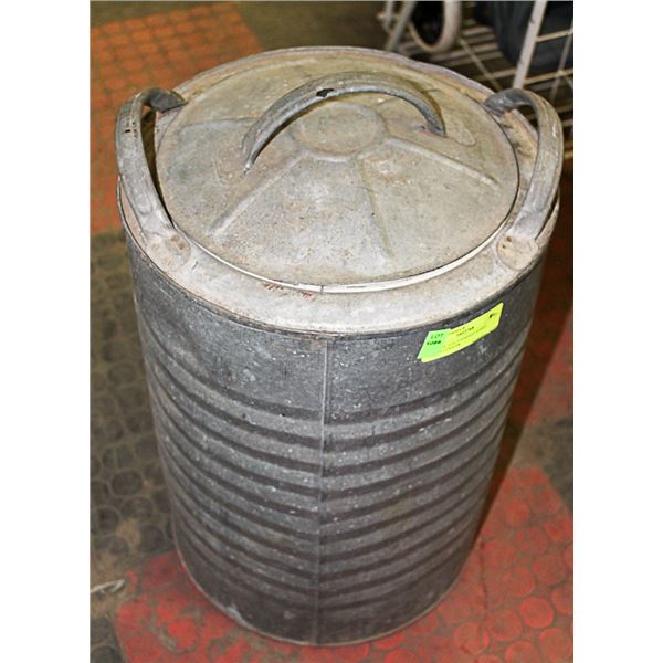 VINTAGE GALVANIZED STEEL WATER COOLER