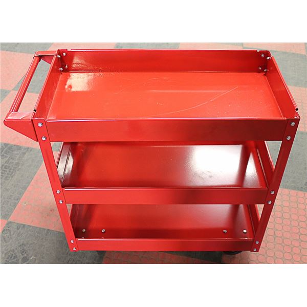 3 SHELF SHOP CART.  NEW!