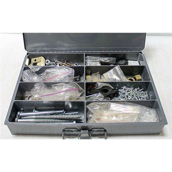 METAL COMPARTMENT BOX WITH HARDWARE