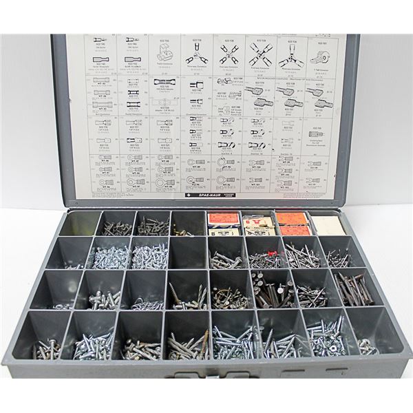 BIG METAL COMPARTMENT BOX WITH HARDWARE