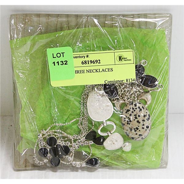 LOT OF THREE NECKLACES