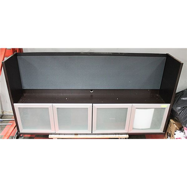 WOODEN HUTCH CABINET 71"X15"X36"