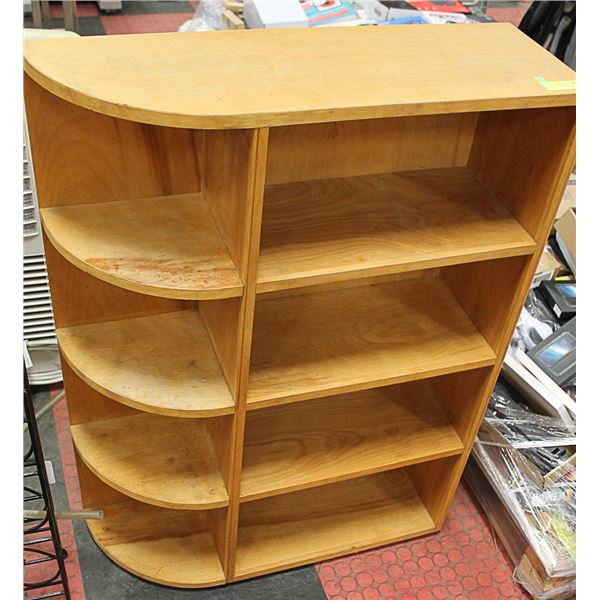 4 TIER SHELF WITH 1/2 CIRCLE SIDE SHELVES