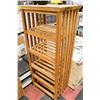 Image 1 : WOOD SHELVING UNIT