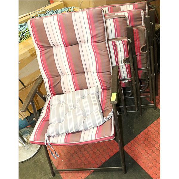 FOUR LAWN CHAIRS