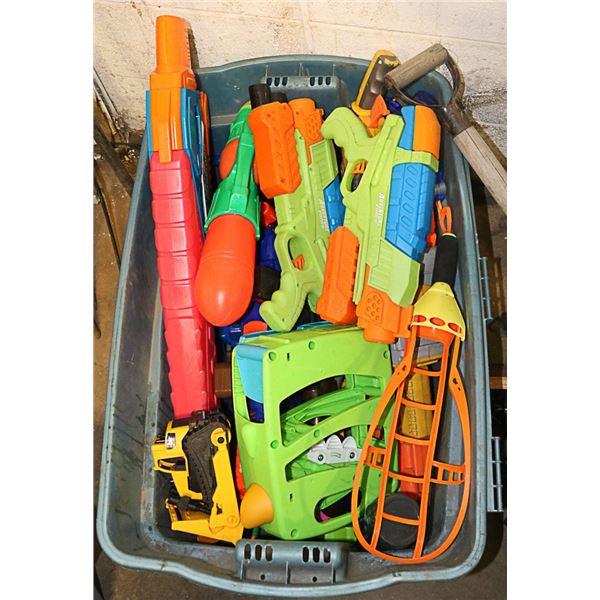 LARGE BIN FULL OF TOYS