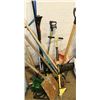 Image 1 : LARGE LOT OF ASSORTED GARDEN TOOLS, ETC. MUST TAKE