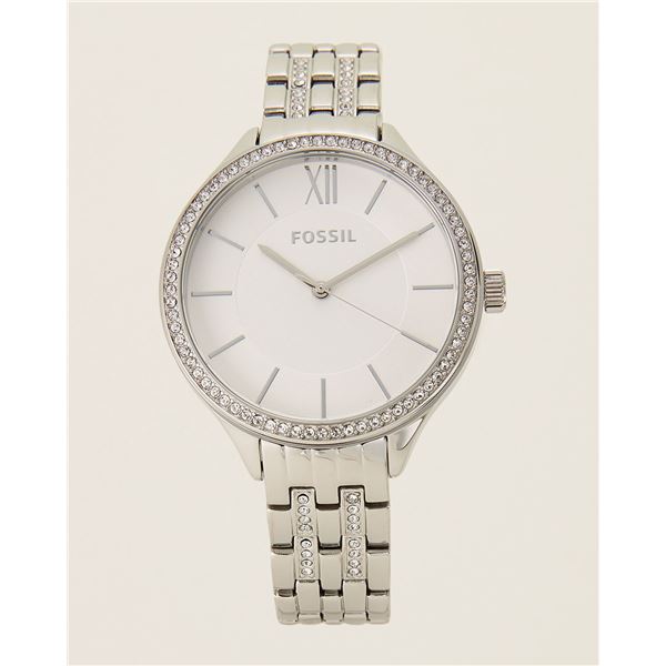 NEW FOSSIL CRYSTAL BEZEL/BRACELET 36MM MSRP $245