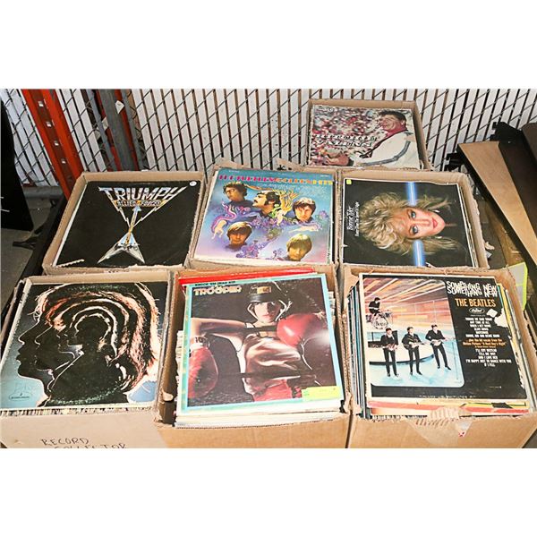 PALLET OF VARIOUS RECORDS - INCLUDING ROCK, POP,