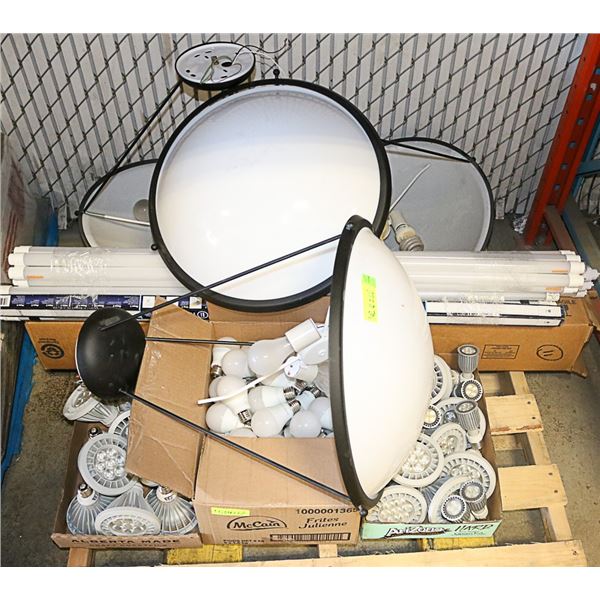 PALLET OF ASSORTED LED LIGHT BULBS,FITTINGS & MORE