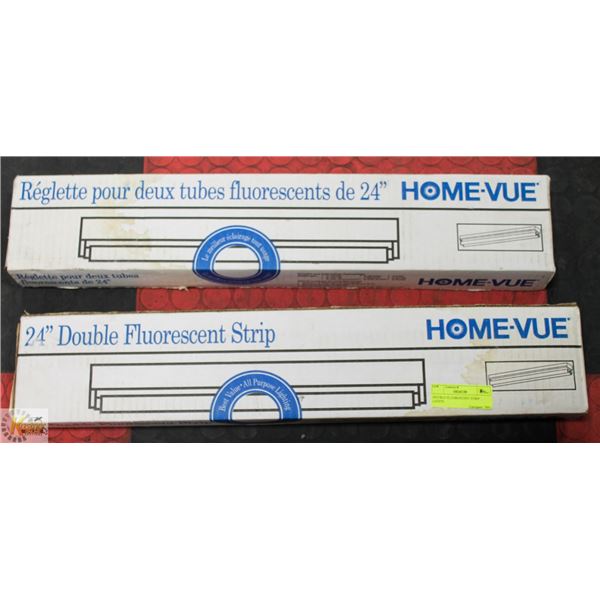 DOUBLE FLUORESCENT STRIP LIGHTS