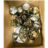 Image 1 : BOX OF CANDLE HOLDERS & GOBLETS